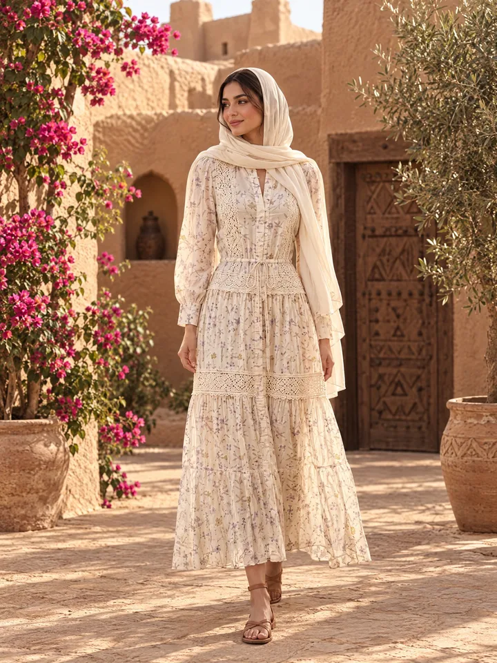 إطلالة أزياء محتشمة من O8.design